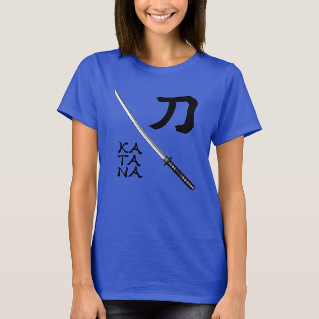 Camiseta Japanese Calligraphy Sword (Frente)