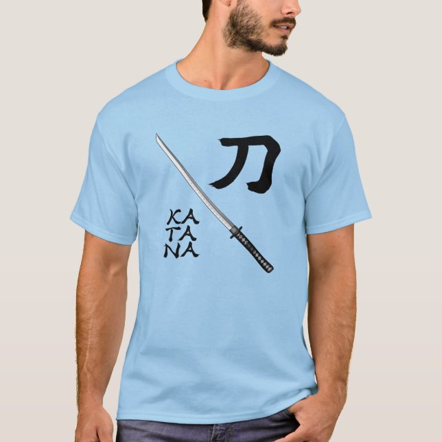 Camiseta Japanese Calligraphy Sword (Frente)