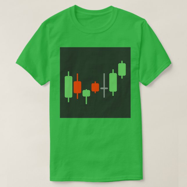 Camiseta japanese candlestick graph (Frente do Design)