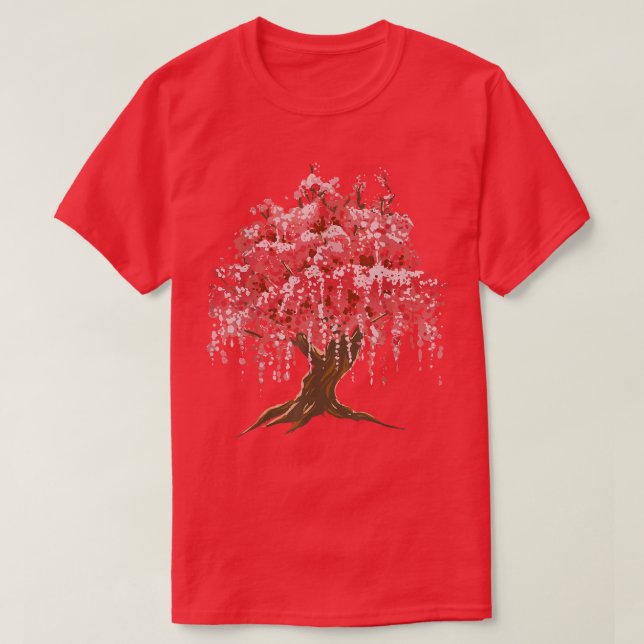 Camiseta Japanese Cherry Blossom Tree Sakura Nature Graphic (Frente do Design)