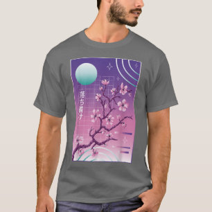 Camiseta Japanese Cherry Blossom Vaporwave Sakura Aesthetic