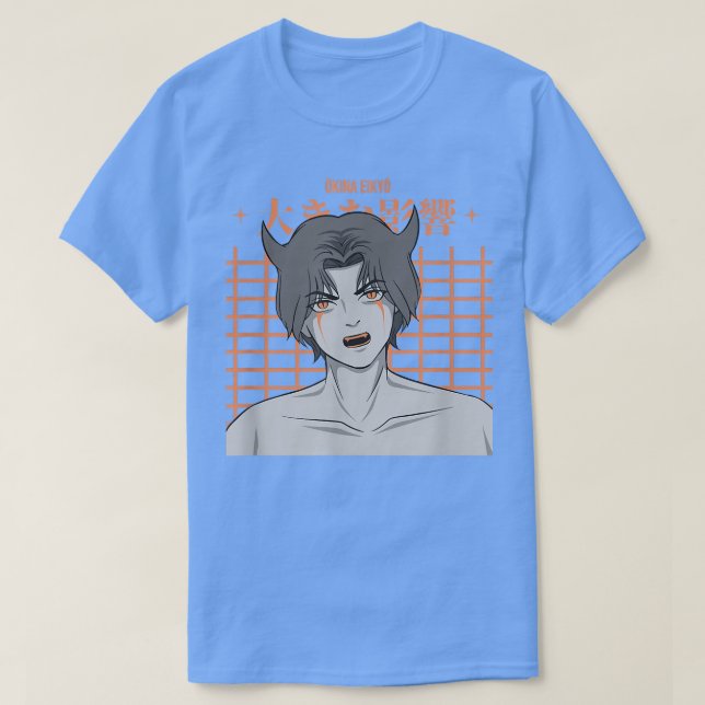 Camiseta Japanese Devil Boy Anime Character  Japan Aestheti (Frente do Design)