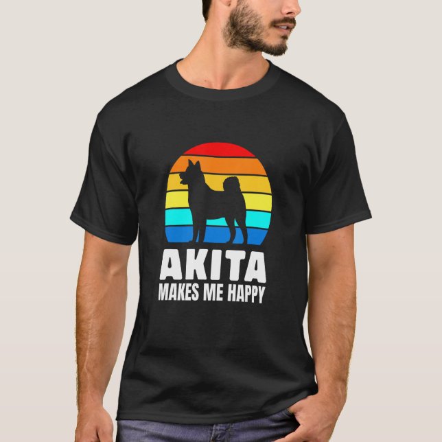 Camiseta Japanese dog breed lovers Akita (Frente)