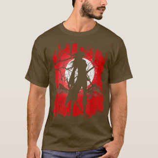 Camiseta Japanese Female Samurai Shadow Girl, Samurai  (2)