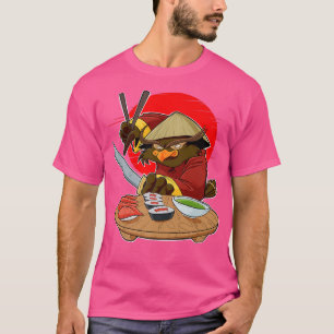 Camiseta Japanese Food I Maki Lover I Samurai Sushi Owl