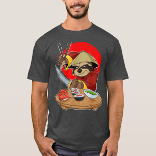 Camiseta Japanese Food I Maki Lover I Samurai Sushi Sloth  