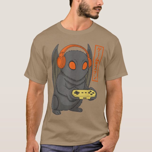 Camiseta Japanese Gamer Mothman Art Men Women Boy Funny Gam (Frente)