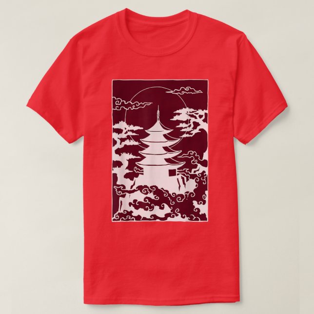 Camiseta Japanese Garden Japanese Torii Japan Samurai 5 (Frente do Design)