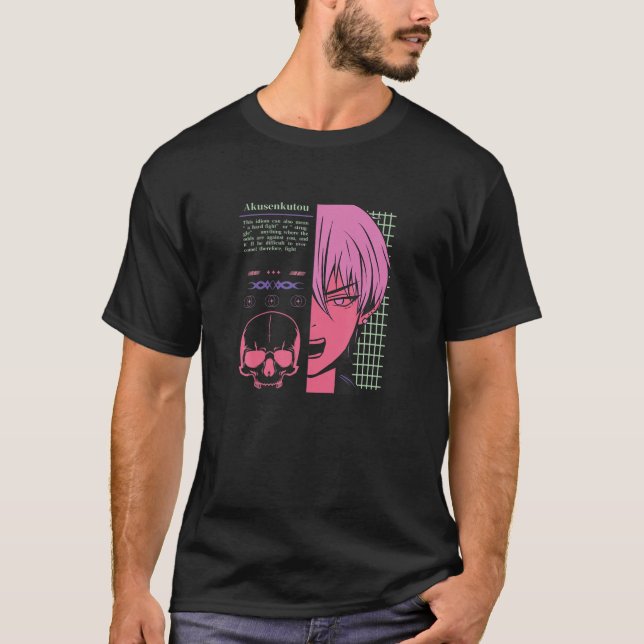 Camiseta Japanese Lofi Boy Anime Character - Japan Aestheti (Frente)