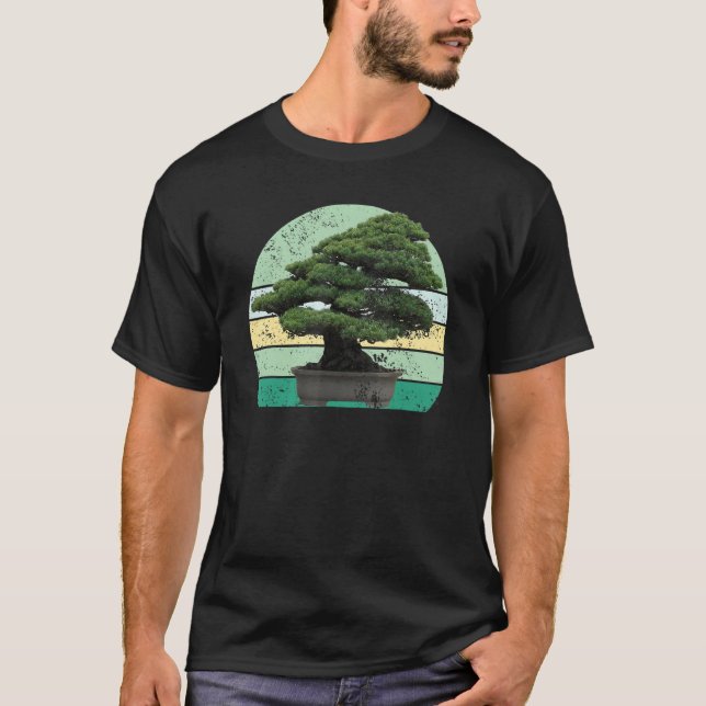 Camiseta Japanese Men And Women Sunset Japan Retro Bonsai T (Frente)