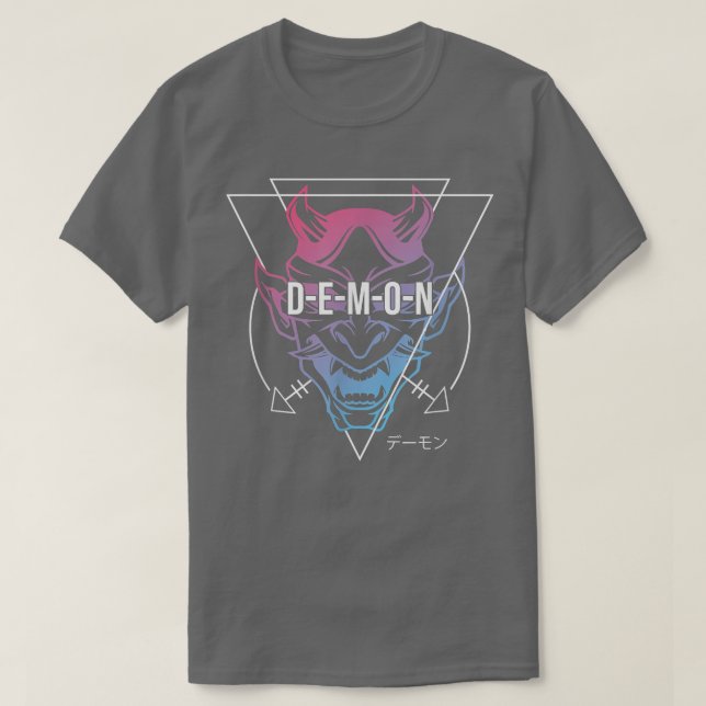 Camiseta Japanese Oni Mask Demon Ogre - Aesthetic Japan Sam (Frente do Design)