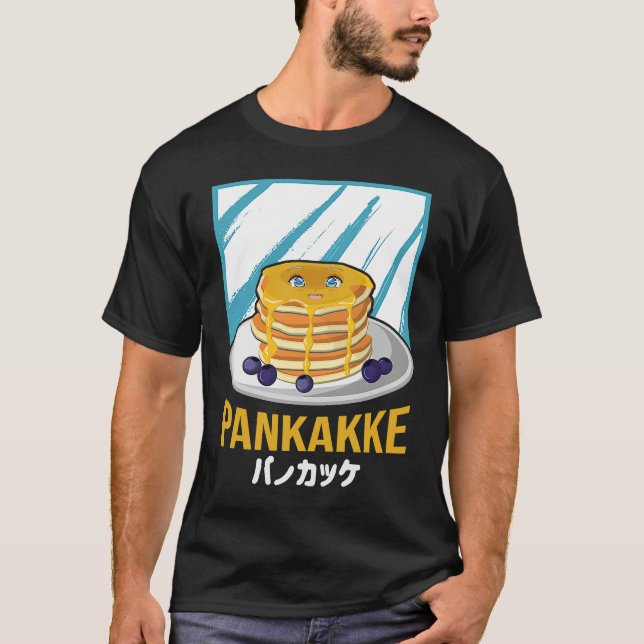 Camiseta Japanese Pankakke and Naughty Adult Pancake Food P (Frente)