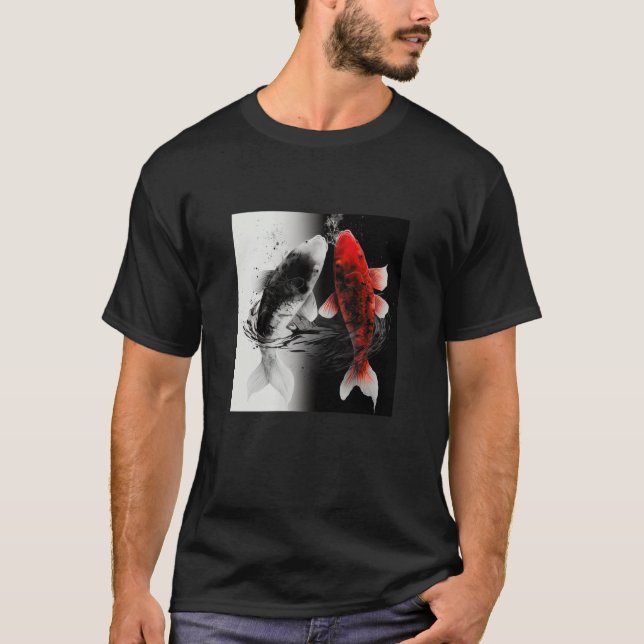 Camiseta Japanese Samurai Aesthetic Koi Fish (Frente)