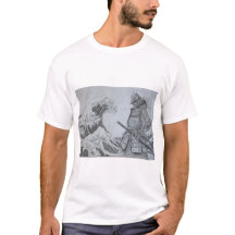 Japanese　Samurai&ukiyoe Men's T-shirt
