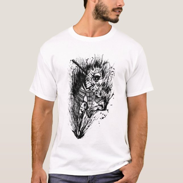 Camiseta japanese Samurai's final battle (Frente)