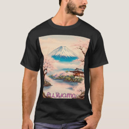 Camiseta Japanese Traditional Fujiyama Ukiyo-e　日本　富士山　
