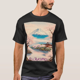 Camiseta Japanese Traditional Fujiyama Ukiyo-e 日本 富士山