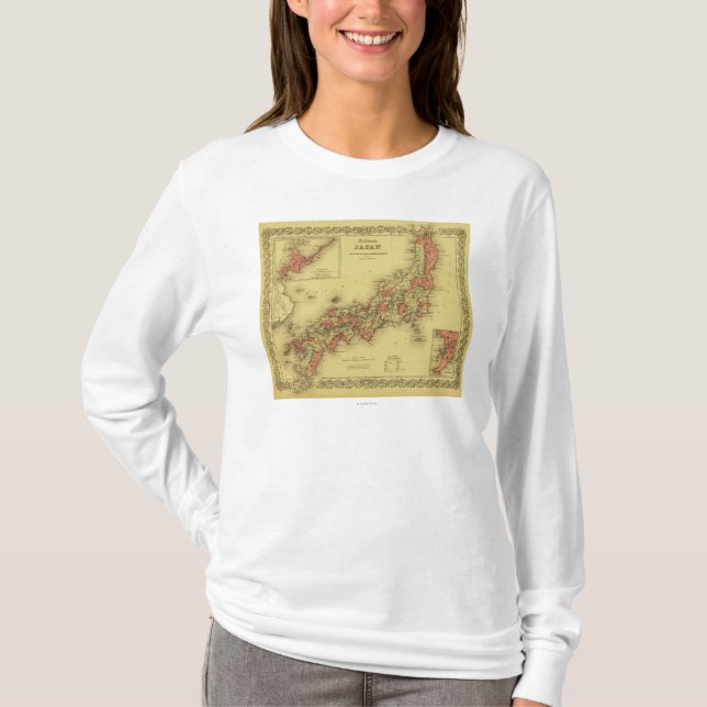 Camiseta JapanPanoramic MapJapan (Frente)