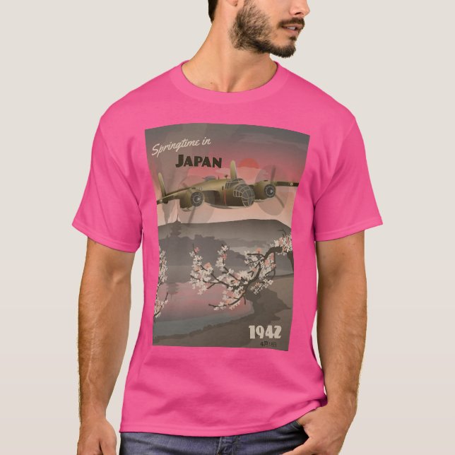 Camiseta Japão 1942 - Doolittle Raid Poster de viagens (Frente)