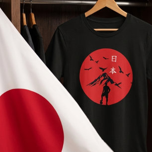Camiseta Japão 2026 Samurai Futebol Gráfico Tee