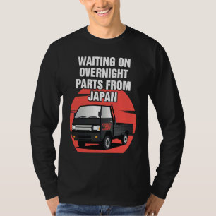 Camiseta Japão Aguardando Peças Caminhão Mini Kei Car 4wd O