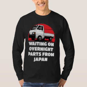 Camiseta Japão Aguardando Peças Caminhão Mini Kei Carro 4wd