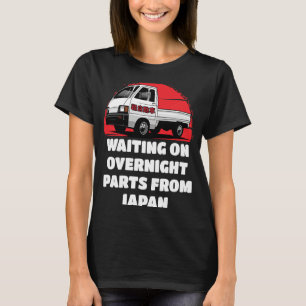 Camiseta Japão Aguardando Peças Mini Caminhão Kei Carro 4wd