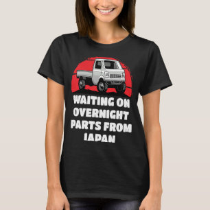Camiseta Japão Aguardando Peças Mini Caminhão Kei Carro 4wd
