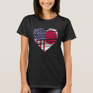 Camiseta Japão Americano Grown Heart USA Patriot Heritage M