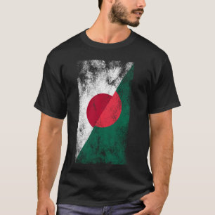 Camiseta Japão Bangladesh Flags - Japonês Bangladesh