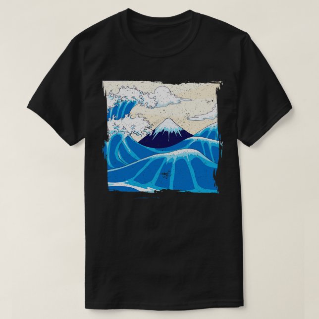 Camiseta Japão Big Wave (Frente do Design)