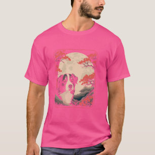 Camiseta Japão Border Collie Pet - Cachorro Raça Flor de Ce