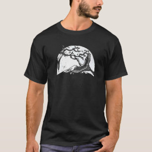 Camiseta Japão Crane Storey Sakura Cherry Blossom Árvore Ja