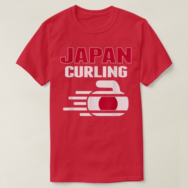 Camiseta Japão Curling Rock Esportes Ventiladores Japonês E (Frente do Design)
