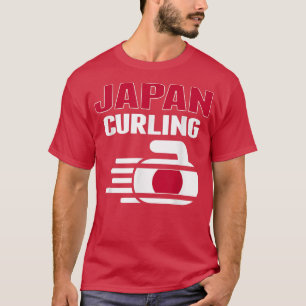 Camiseta Japão Curling Rock Esportes Ventiladores Japonês E