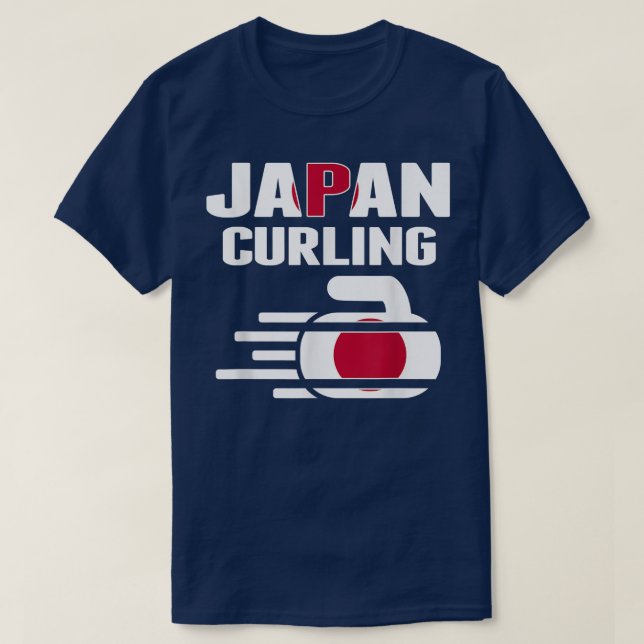 Camiseta Japão Curling Rock Esportes Ventiladores Japonês E (Frente do Design)
