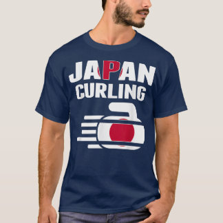 Camiseta Japão Curling Rock Esportes Ventiladores Japonês E