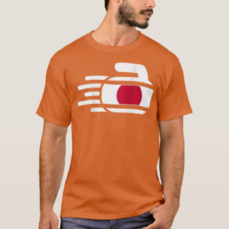 Camiseta Japão Curling Rock Esportes Ventiladores Japoneses