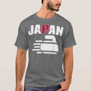 Camiseta Japão Curling Rock Esportes Ventiladores Japoneses
