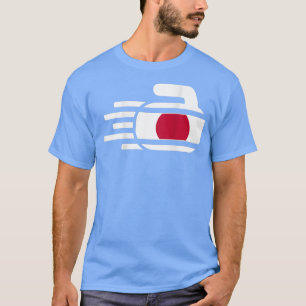 Camiseta Japão Curling Rock Esportes Ventiladores Japoneses