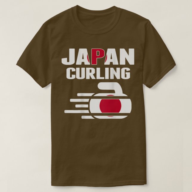 Camiseta Japão Curling Team Fans Jersey Japonês Winter Spo (Frente do Design)