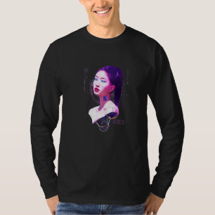 Camiseta Japão Cyberpunk Vaporwave Ai Sci Fi Tokyo Aestheti