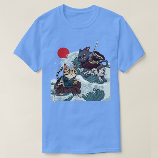Camiseta japão de anime Samurai Mask, galão-sol japonês (Frente do Design)