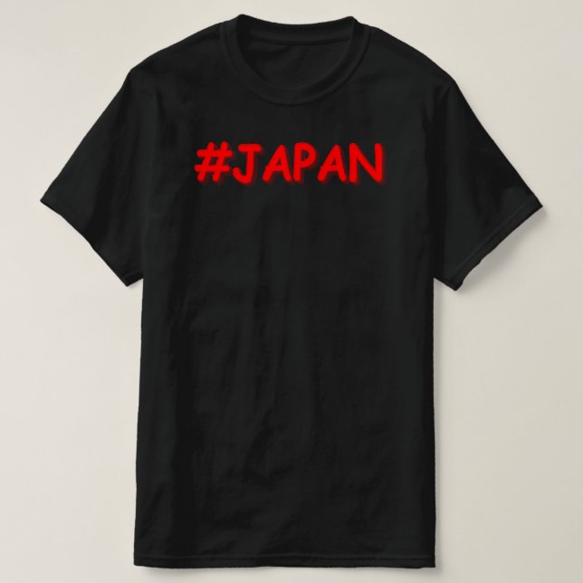 Camiseta "#JAPÃO" Design. Comprar Agora (Frente do Design)