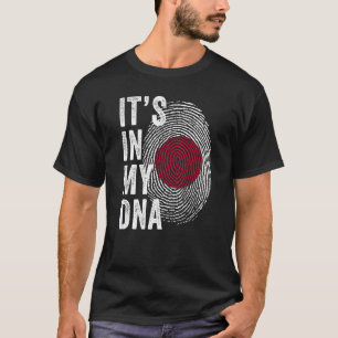Camiseta Japão Está no meu DNA Fingerprint Japonês