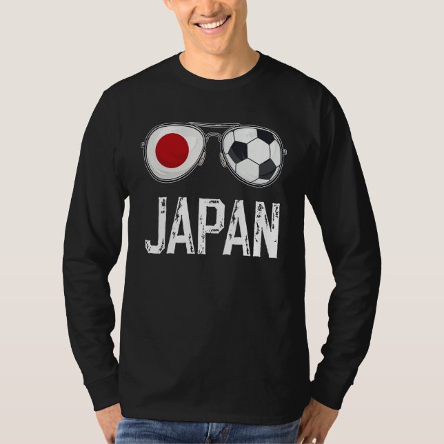 Camiseta Japão Flag & Football Sunglass Fan Japonês (Frente)