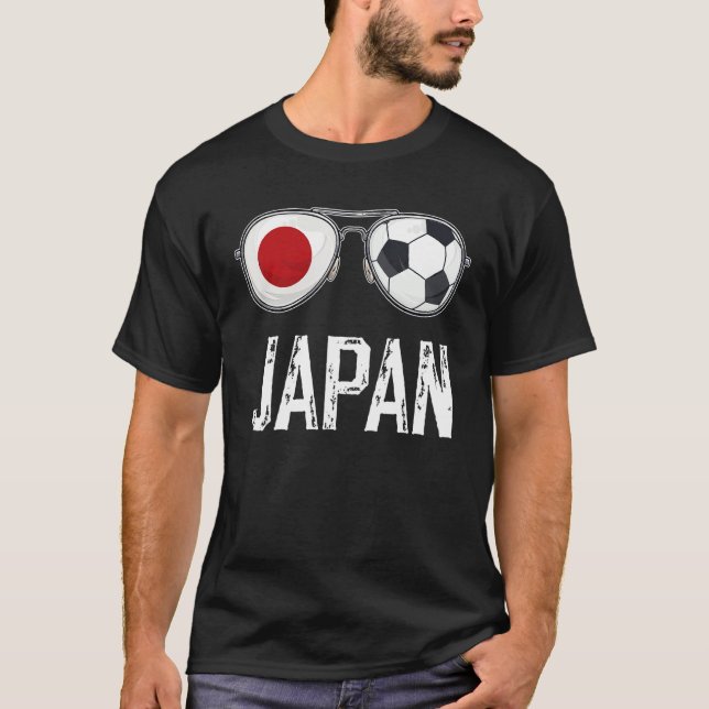 Camiseta Japão Flag & Football Sunglass Fan Japonês (Frente)