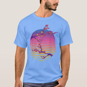 Camiseta Japão Flor Sakura Retro 90s Art Vaporwave Cherry