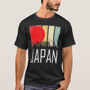 Camiseta Japão - Linha do Skyline Retroativo de Tóquio com 