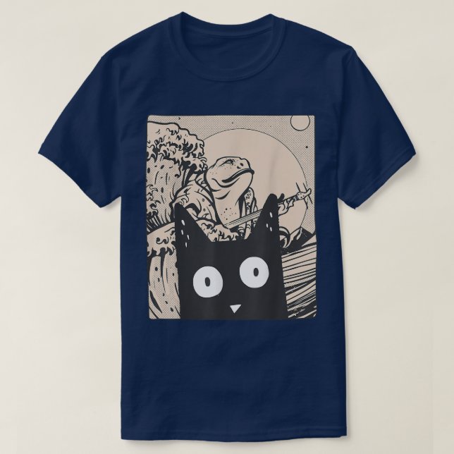 Camiseta Japão Manga Harajuku Otaku Sapo Gráfico Wa (Frente do Design)